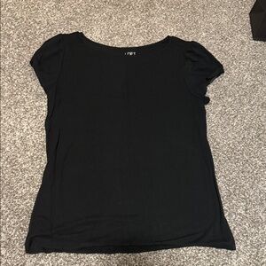 LOFT Black Short Sleeve Tee
